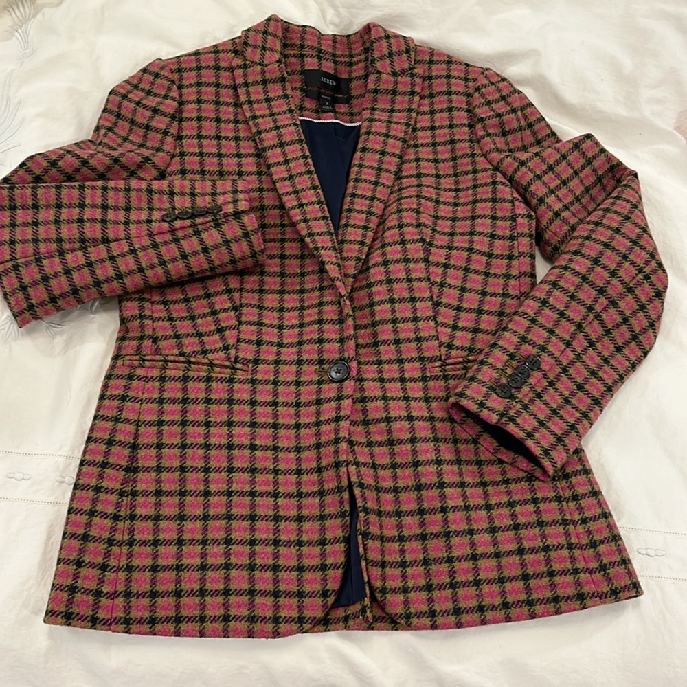 J.Crew Parke Plaid Blazer